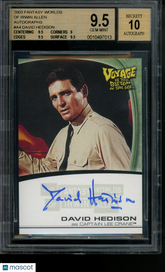 2003 Fantasy Worlds of Irwin Allen Autograph David Hedison Auto #A4 BGS 9.5/10